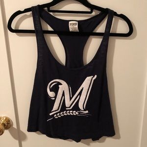 PINK Milwaukee Brewers tank top